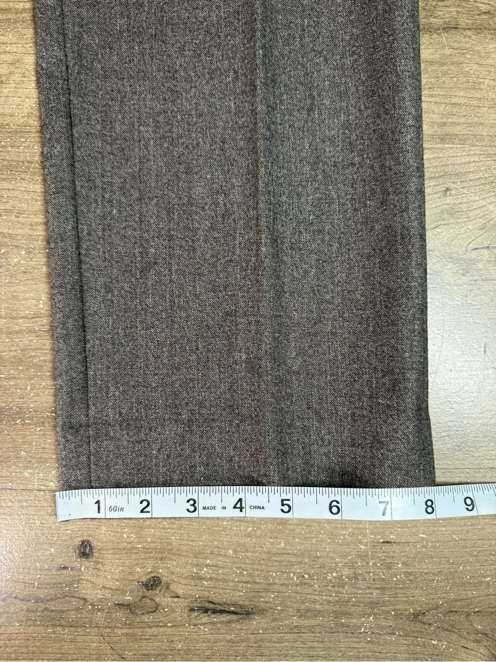 Banana Republic 100% Wool Pleated Dress Pants Mens 34x30 Brown Standard Fit EUC